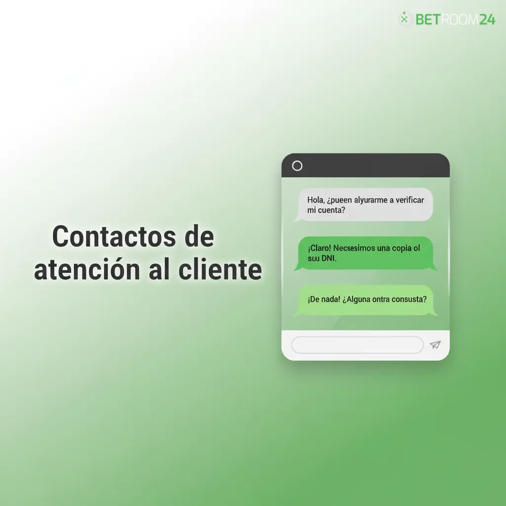 Soporte en español para pagos y verificación: chat, correo soporte@betroom24.com, formulario y centro de ayuda.