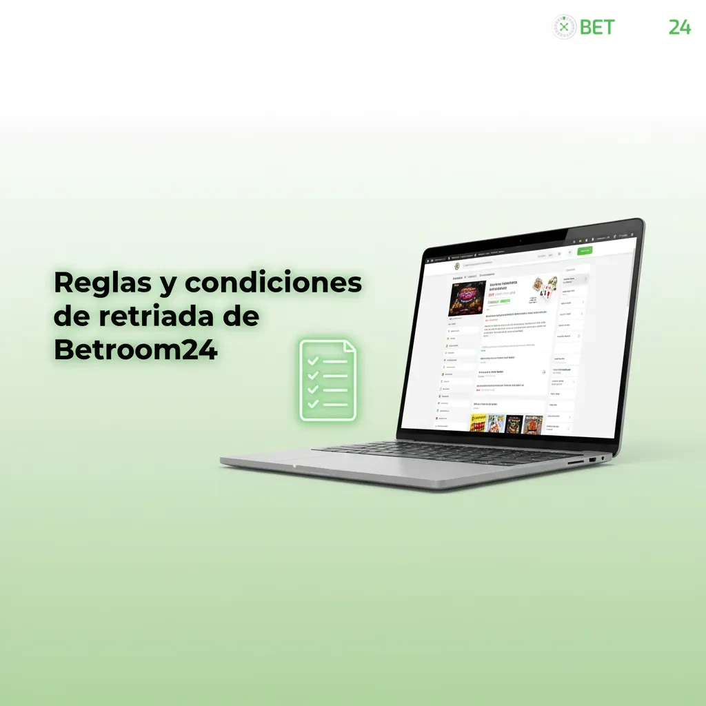 Reglas de retirada Betroom24 (España): KYC, método a tu nombre, bonos con rollover, límites 10–10.000 €, controles AML.