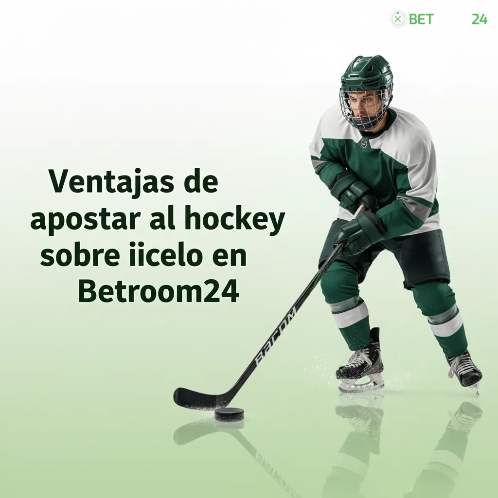 Banner Betroom24 de apuestas de hockey sobre hielo: mercados 1X2, en vivo, cash out, estadísticas y filtros por periodos.