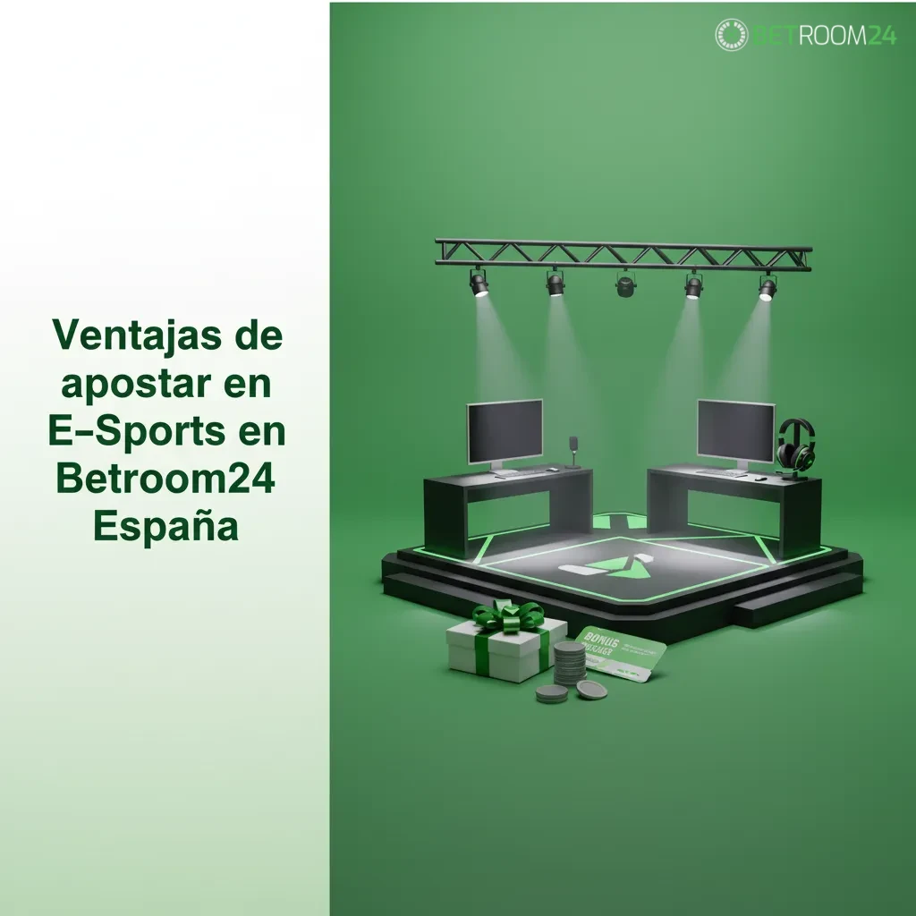Ventajas de apostar en e‑sports en Betroom24 España: cuotas competitivas, app móvil y soporte 24/7 en español.